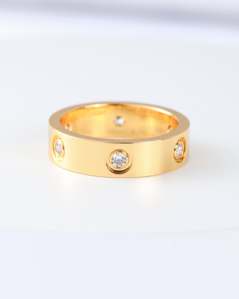 Cartier  rings Wide version 6 diamonds