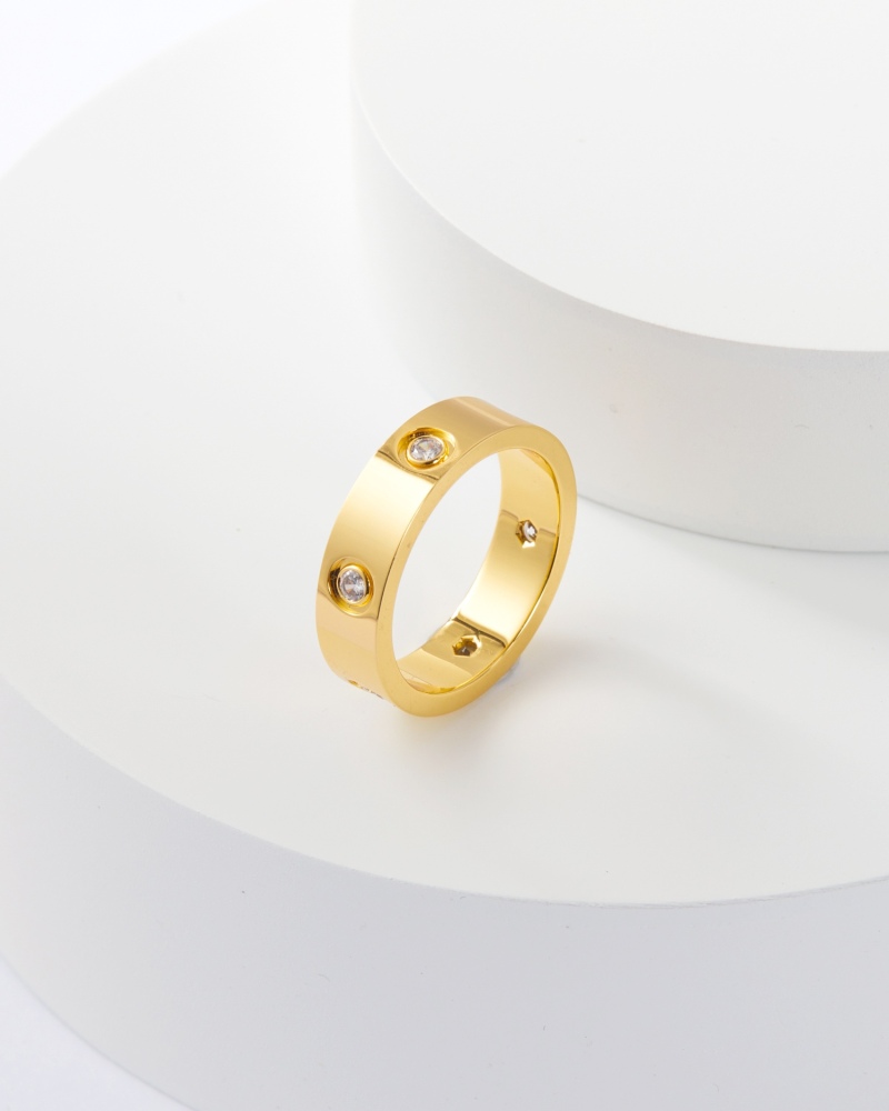 Cartier  rings Wide version 6 diamonds
