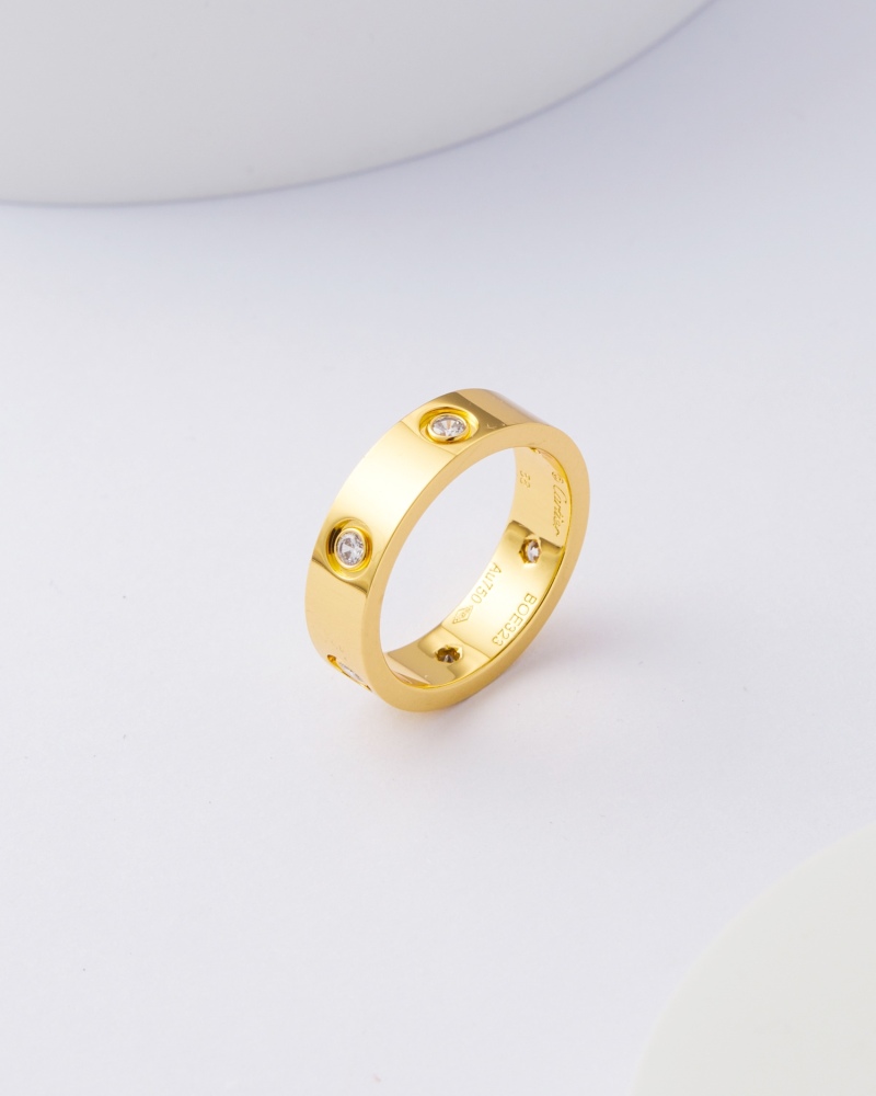 Cartier  rings Wide version 6 diamonds