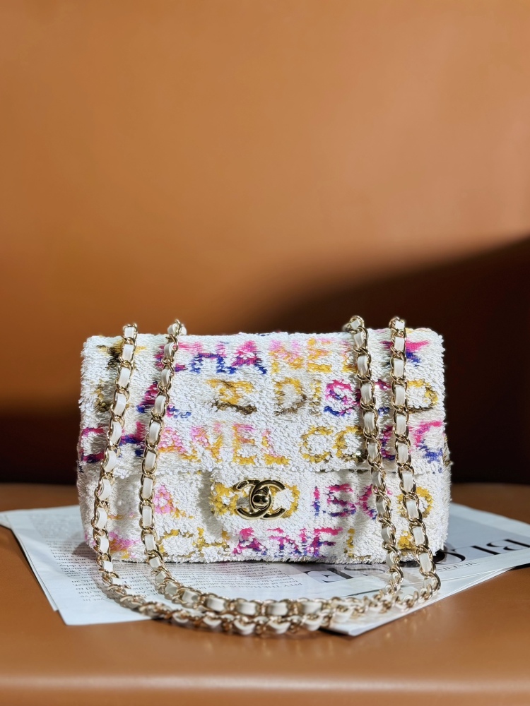 Chanel 24C Handmade CF with diamond Bag Mirror Boutique