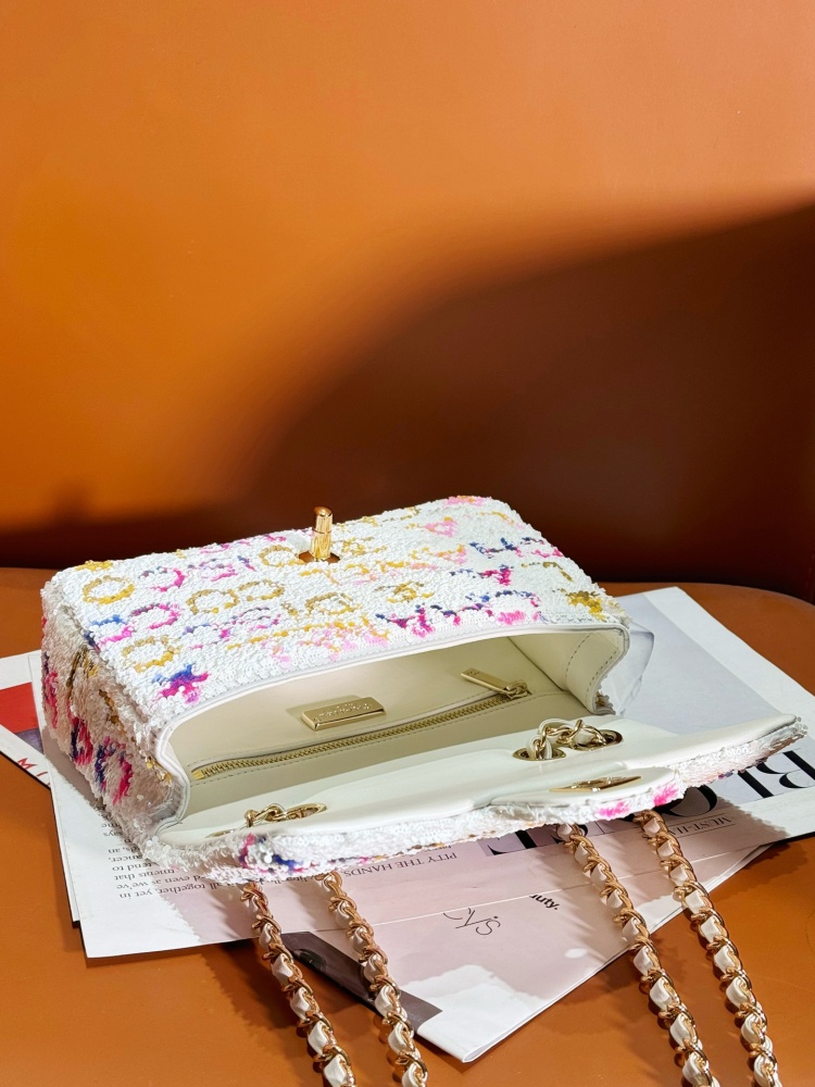 Chanel 24C Handmade CF with diamond Bag Mirror Boutique