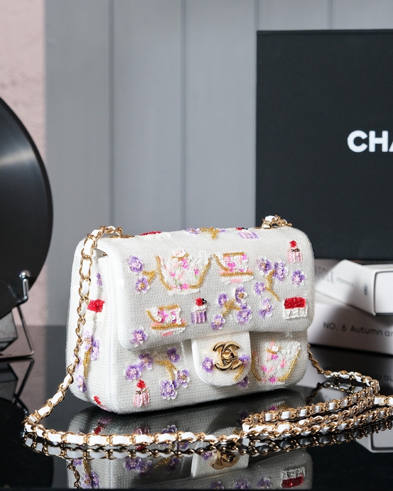 Chanel 24C Handmade CF with sequin Bag Mirror Boutique