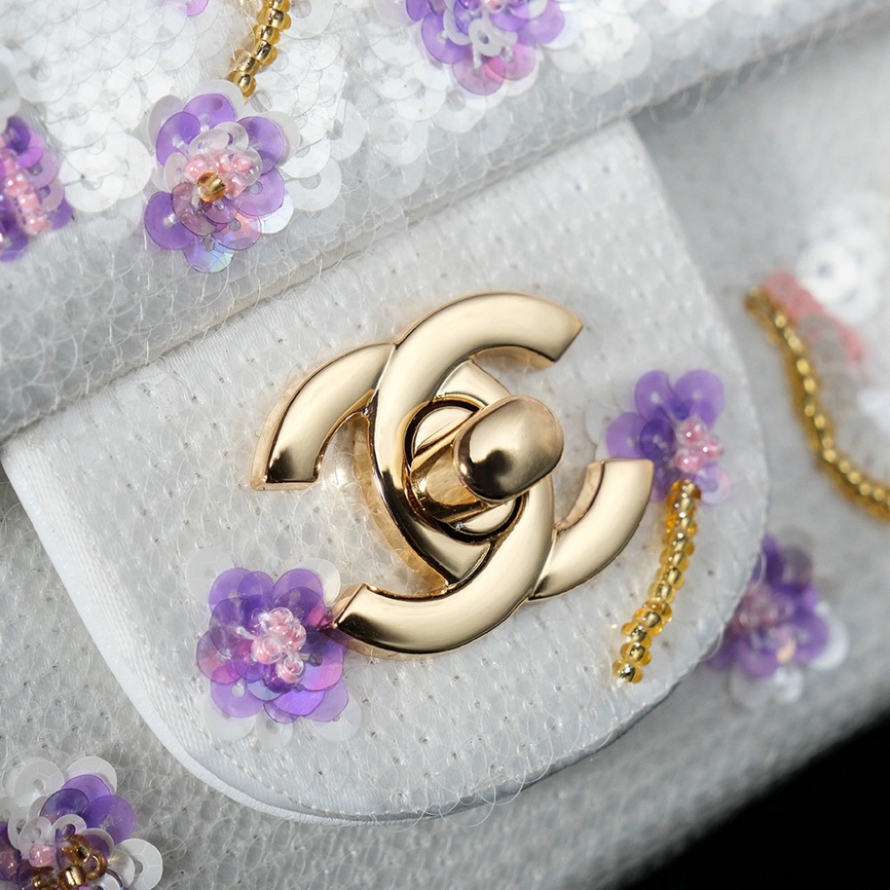 Chanel 24C Handmade CF with sequin Bag Mirror Boutique