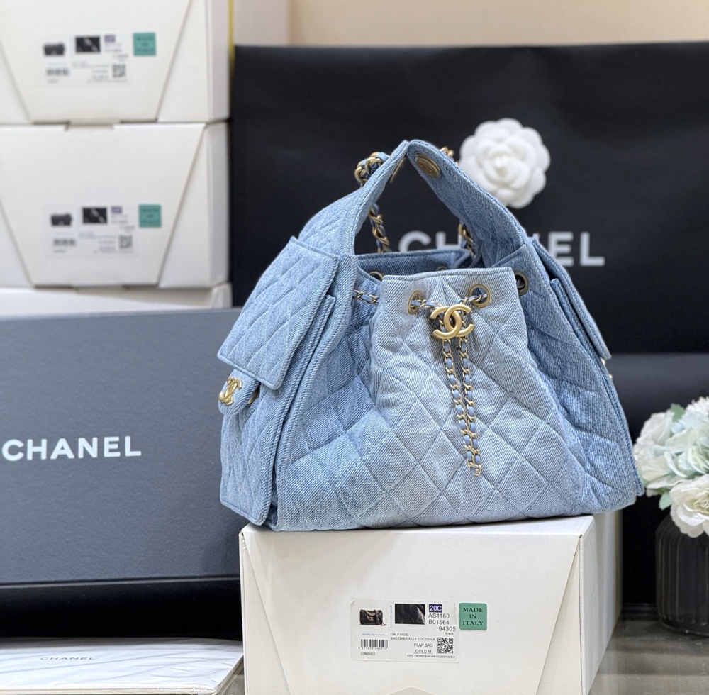 Chanel 25s 25bag denim hobo MM Genuine level（99%）