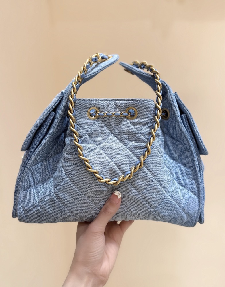 Chanel 25s 25bag denim hobo MM Genuine level（99%）