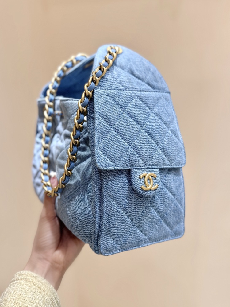 Chanel 25s 25bag denim hobo MM Genuine level（99%）