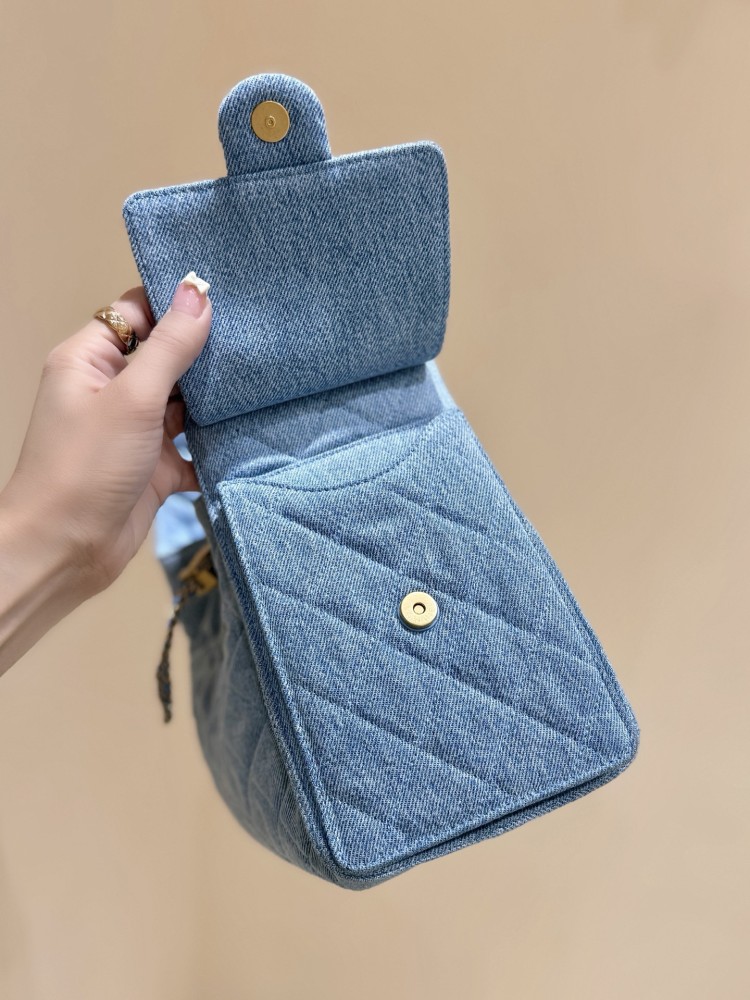 Chanel 25s 25bag denim hobo MM Genuine level（99%）