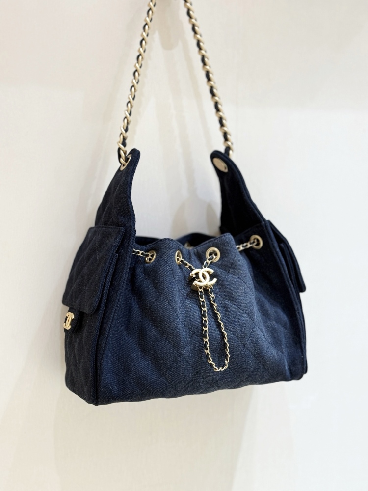 Chanel 25s 25bag denim hobo MM Genuine level（99%）