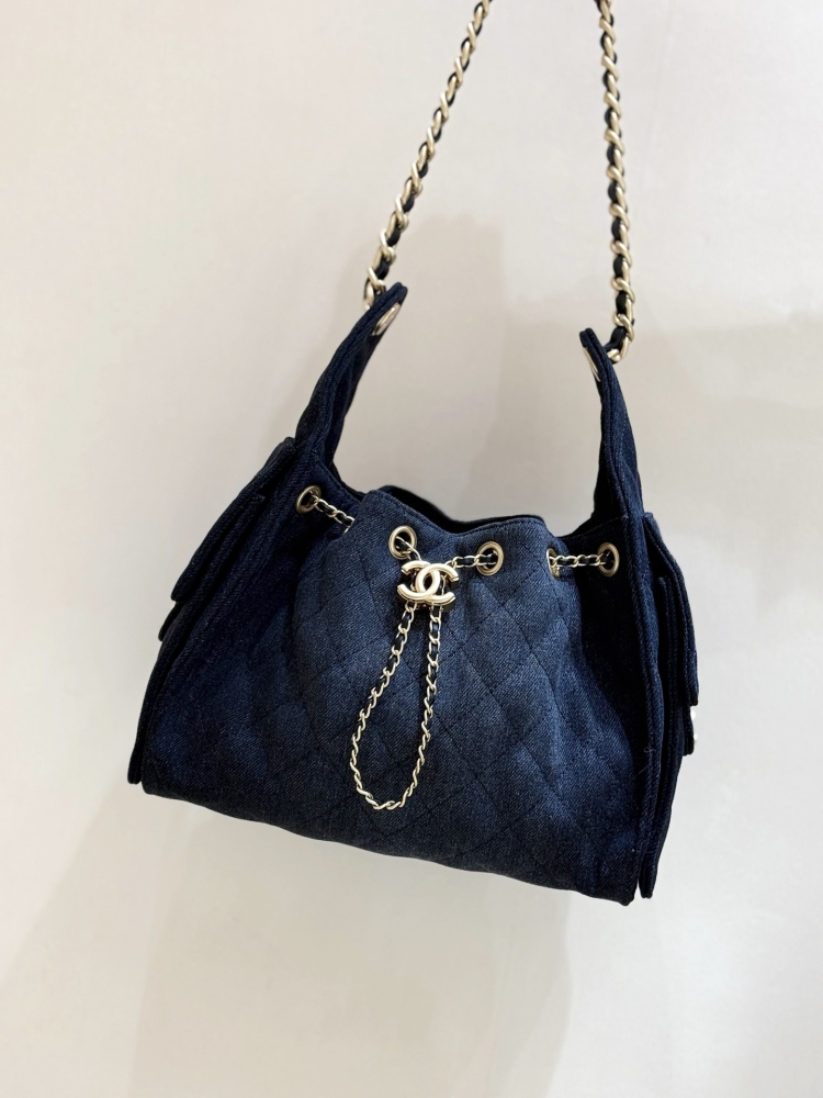 Chanel 25s 25bag denim hobo MM Genuine level（99%）