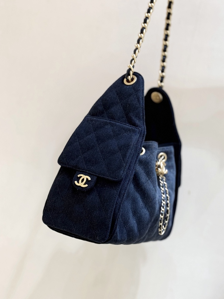 Chanel 25s 25bag denim hobo MM Genuine level（99%）