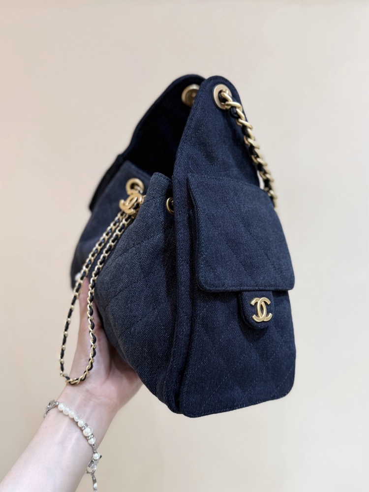 Chanel 25s 25bag denim hobo MM Genuine level（99%）