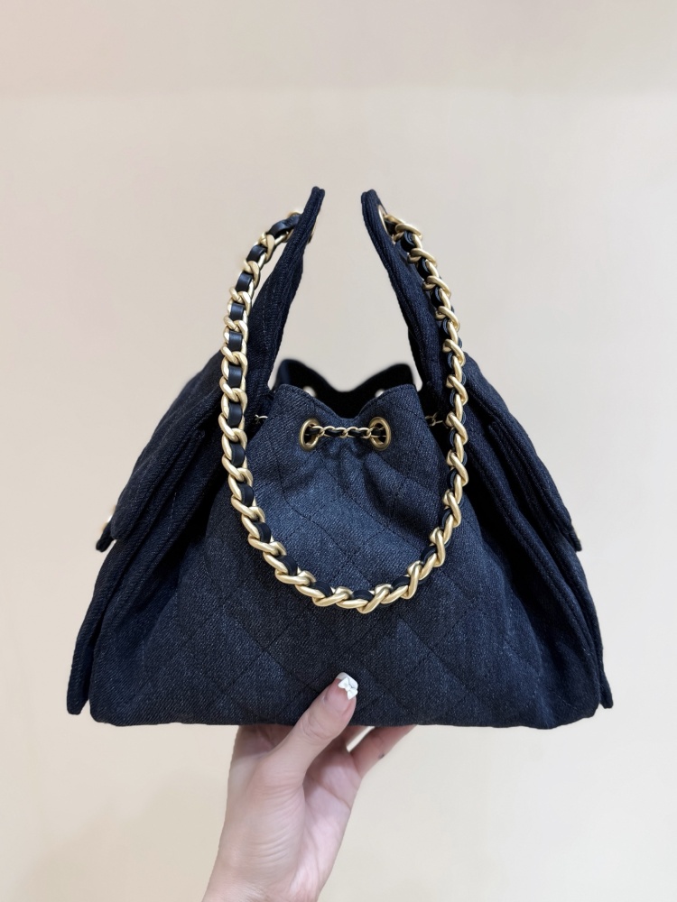 Chanel 25s 25bag denim hobo MM Genuine level（99%）