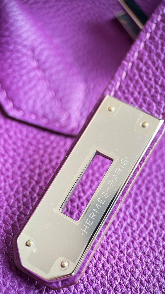 Hermès 𝗯𝗶𝗿𝗸𝗶𝗻 30cm Togo P9 Full Handmade Mirror Boutique