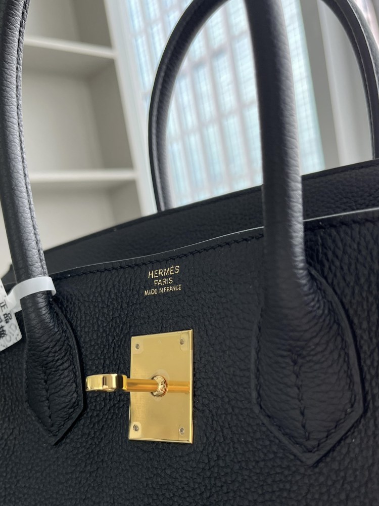 Hermès 𝗯𝗶𝗿𝗸𝗶𝗻 30cm Togo black Full Handmade Mirror Boutique