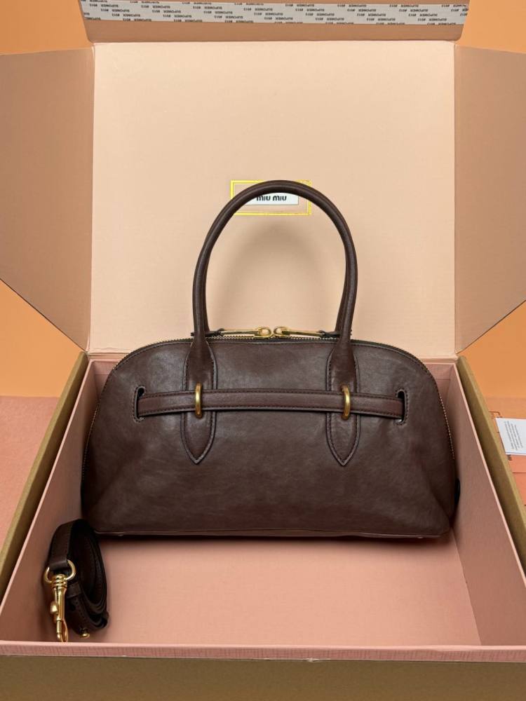 MiuMiu Aventure Nappa handbag 5BB168 Mirror Boutique