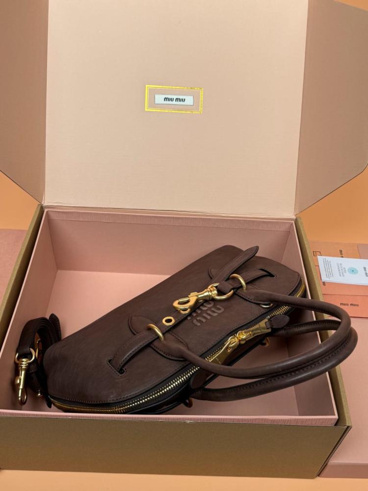 MiuMiu Aventure Nappa handbag 5BB168 Mirror Boutique