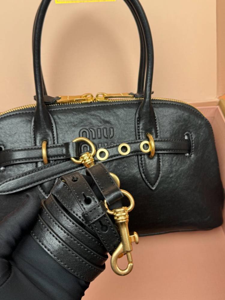 MiuMiu Aventure Nappa handbag 5BB168 Mirror Boutique