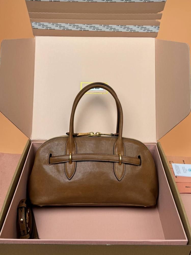 MiuMiu Aventure Nappa handbag 5BB168 Mirror Boutique