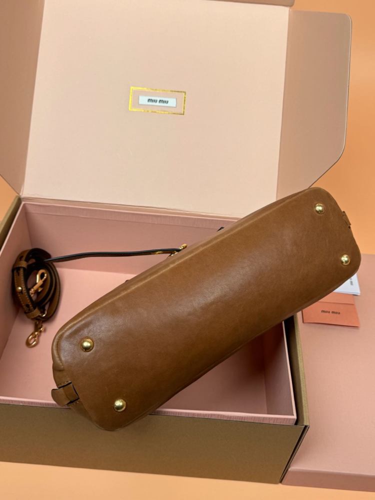MiuMiu Aventure Nappa handbag 5BB168 Mirror Boutique