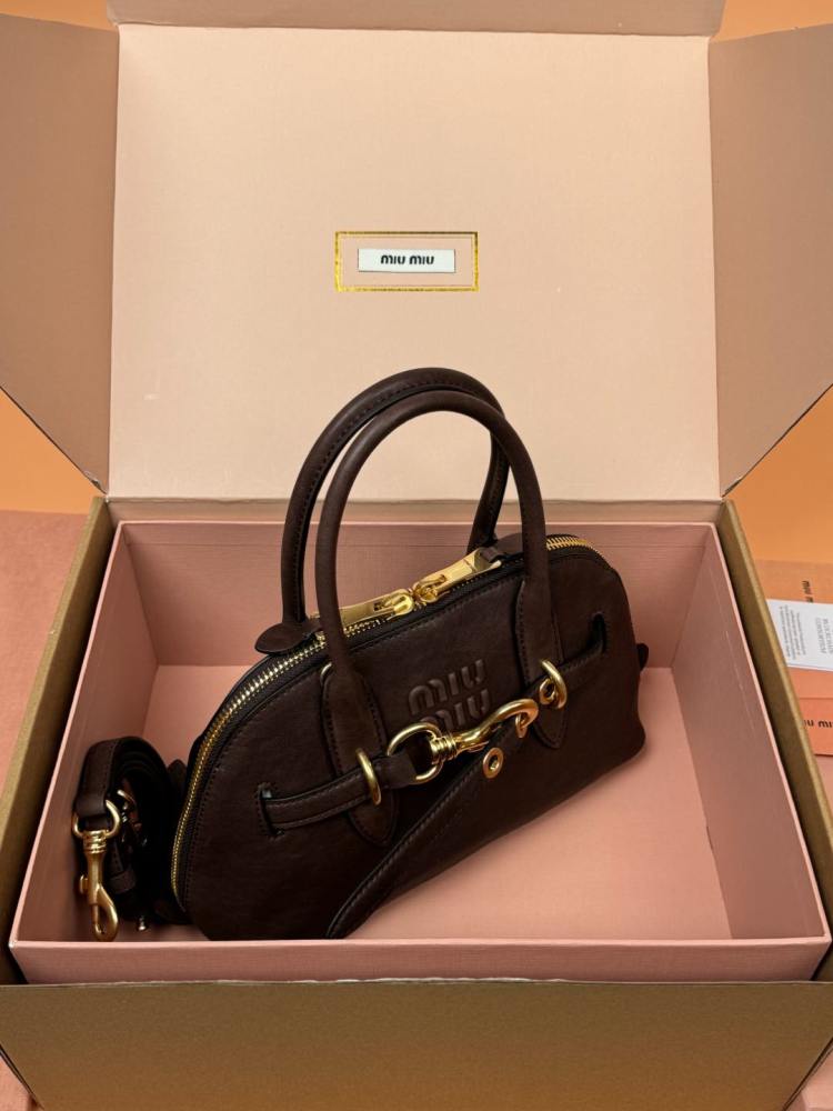 MiuMiu Aventure Nappa handbag PM 5BB169 Mirror Boutique