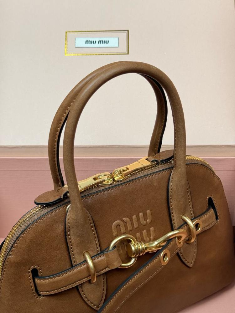 MiuMiu Aventure Nappa handbag PM 5BB169 Mirror Boutique