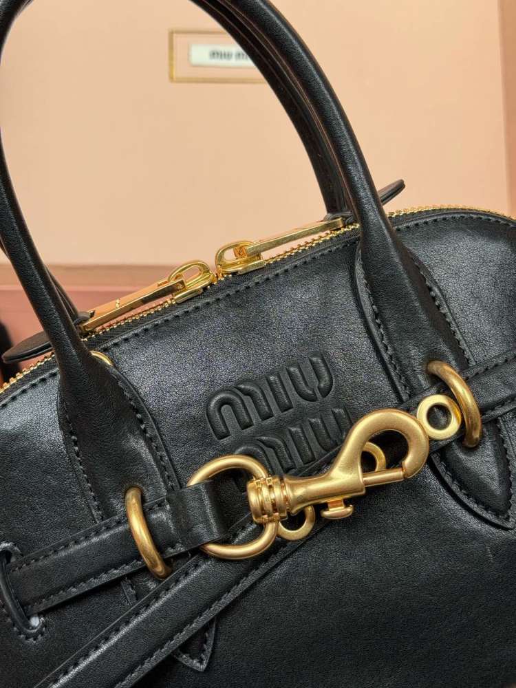 MiuMiu Aventure Nappa handbag PM 5BB169 Mirror Boutique