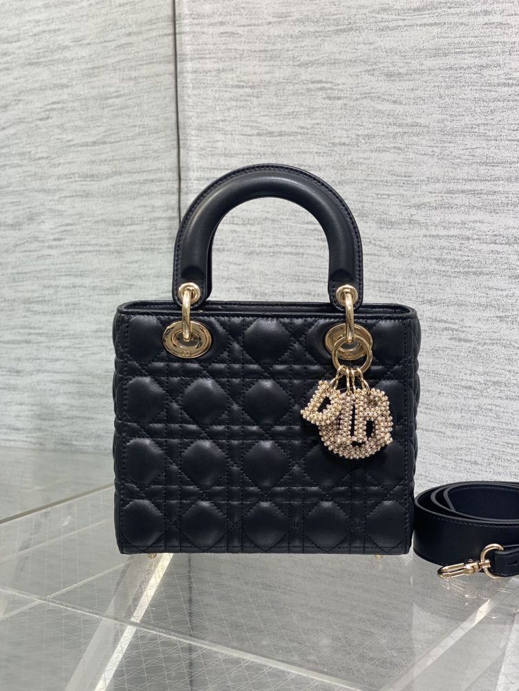 Dior Mini lady Limited edition pearl buckle 20cm Mirror Boutique