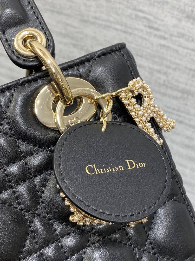 Dior Mini lady Limited edition pearl buckle 20cm Mirror Boutique