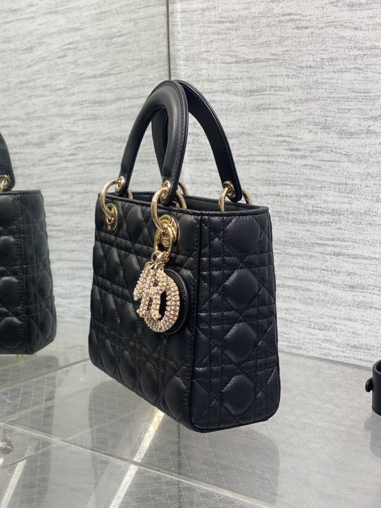 Dior Mini lady Limited edition pearl buckle 20cm Mirror Boutique