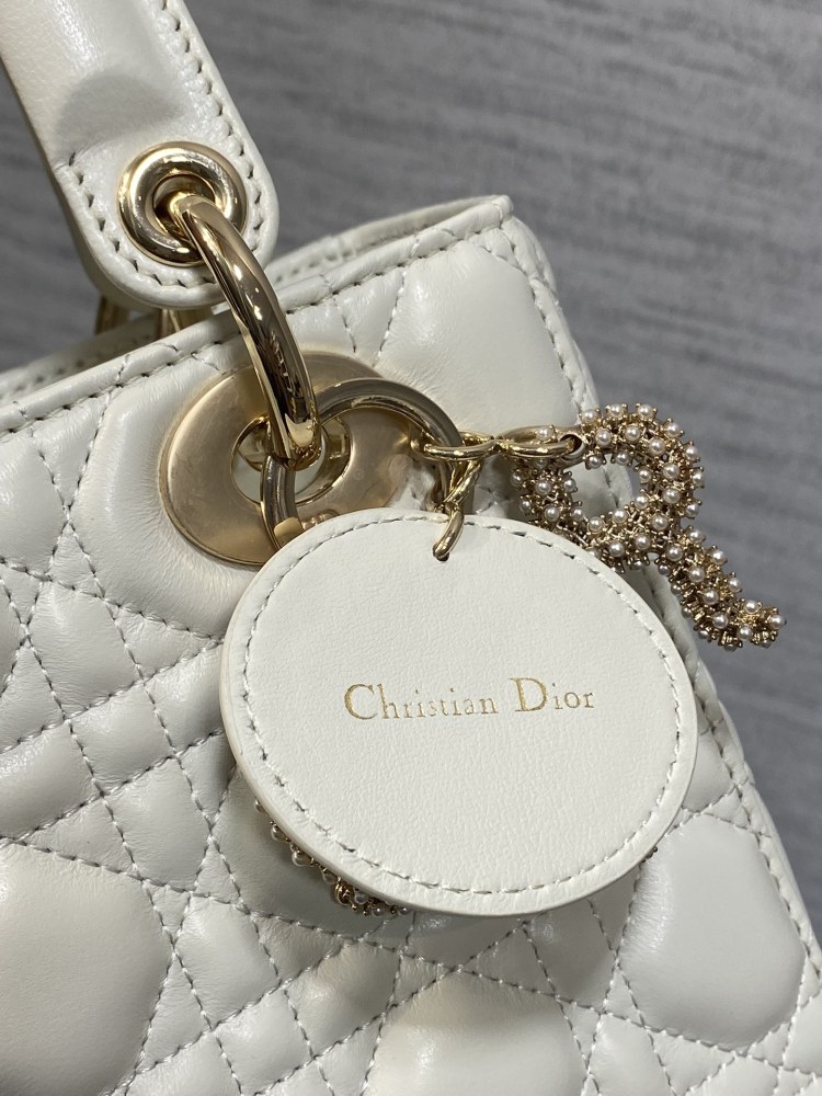 Dior Mini lady Limited edition pearl buckle 20cm Mirror Boutique