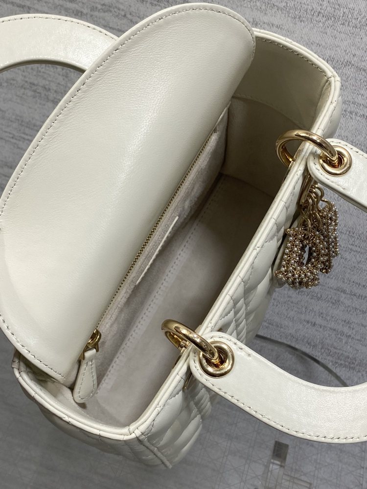 Dior Mini lady Limited edition pearl buckle 20cm Mirror Boutique