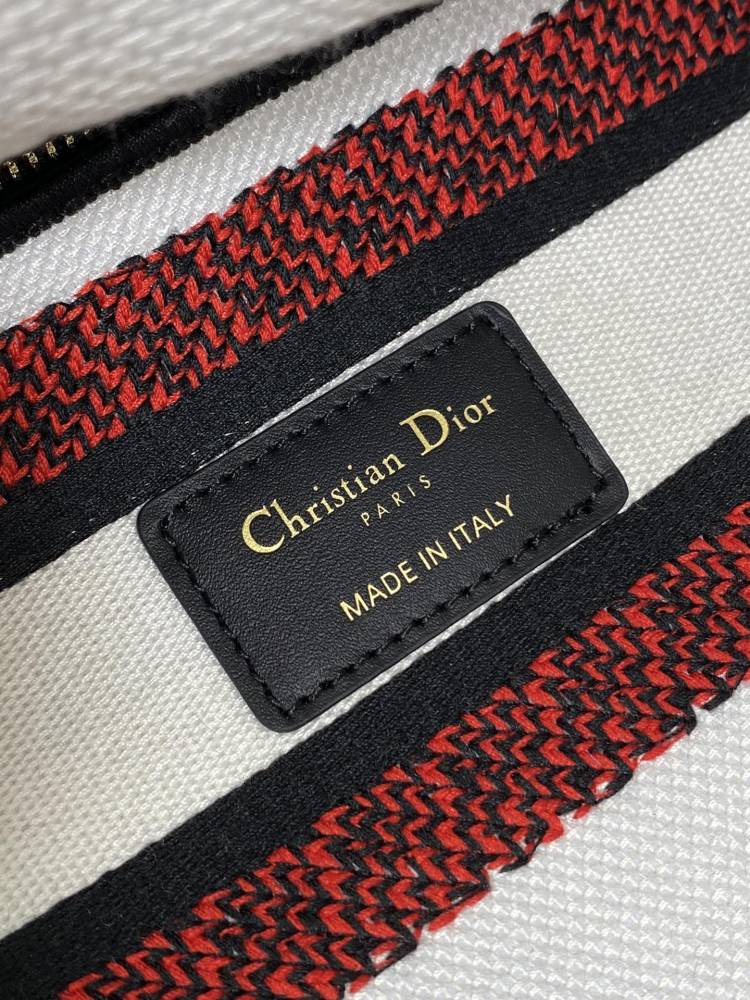Dior Lady D-Lite embroidery Bag 24cm 44532 Mirror  Boutique