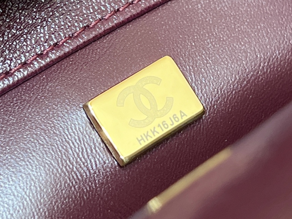 Chanel 24B Mini Flap with Top Handle AS5032 Genuine level（99%）