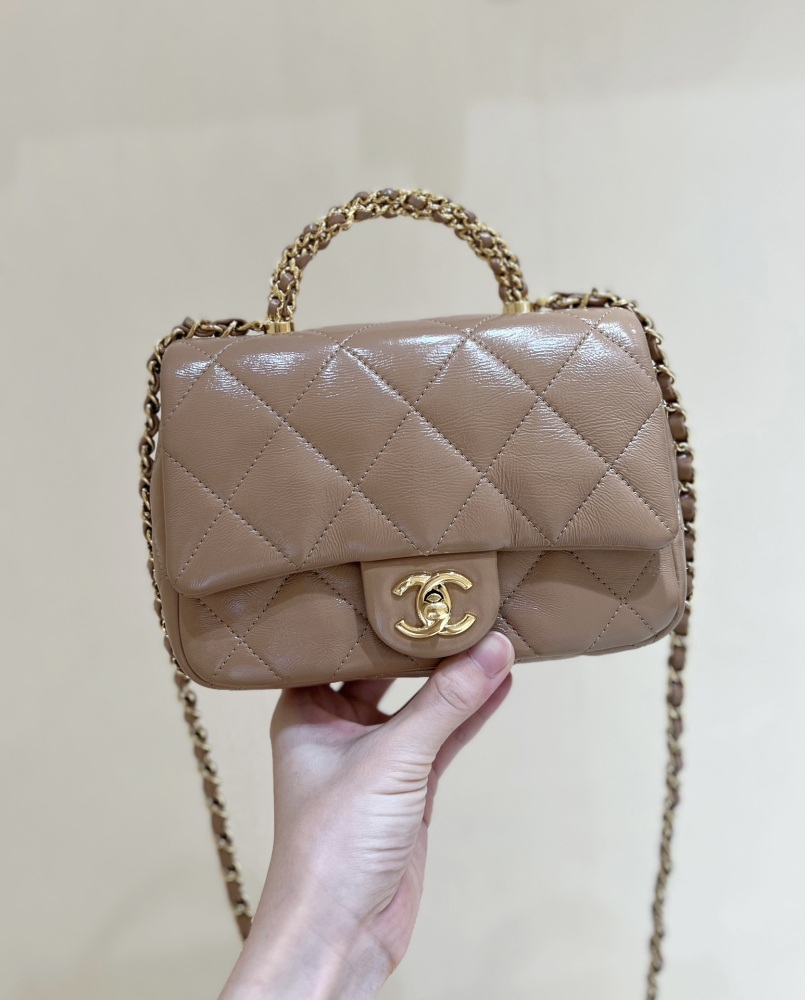Chanel 24B Mini Flap with Top Handle AS5032 Genuine level（99%）