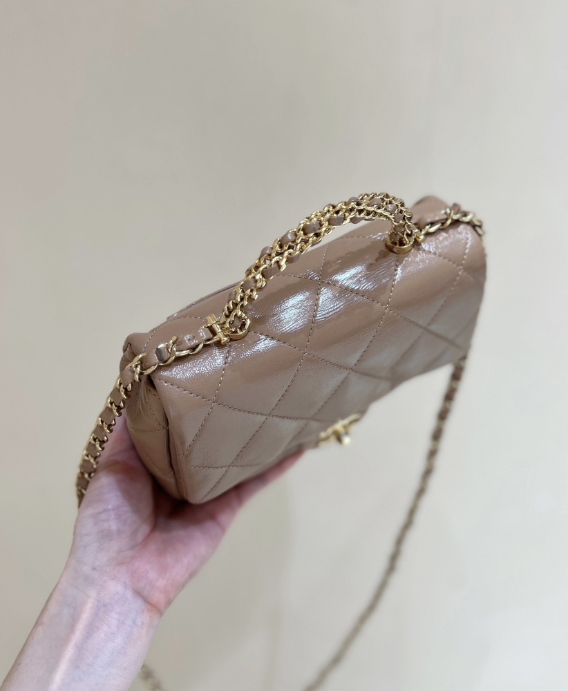 Chanel 24B Mini Flap with Top Handle AS5032 Genuine level（99%）