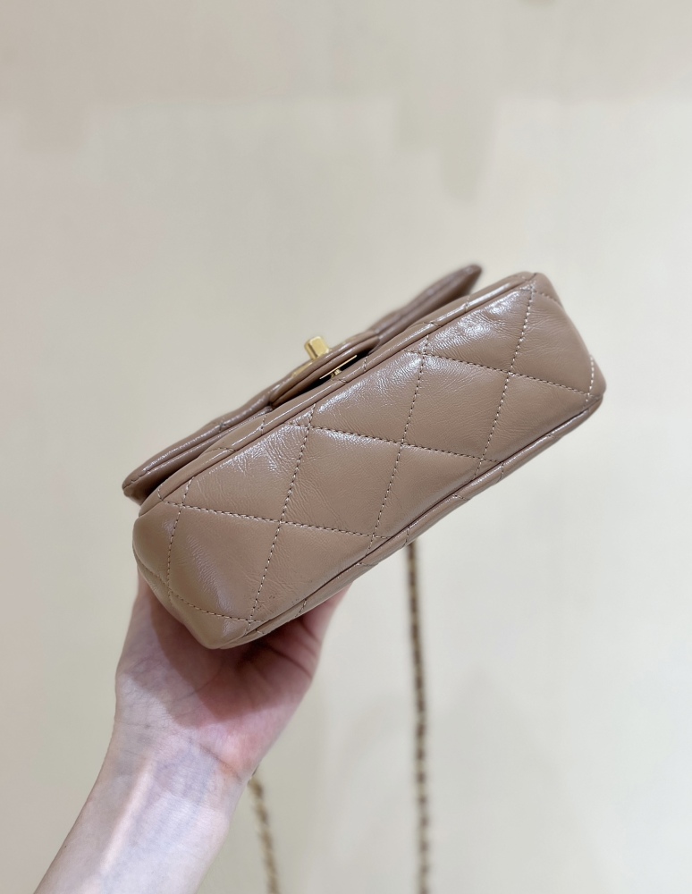 Chanel 24B Mini Flap with Top Handle AS5032 Genuine level（99%）