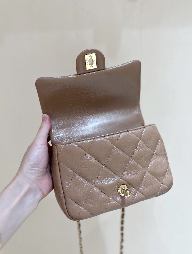 Chanel 24B Mini Flap with Top Handle AS5032 Genuine level（99%）
