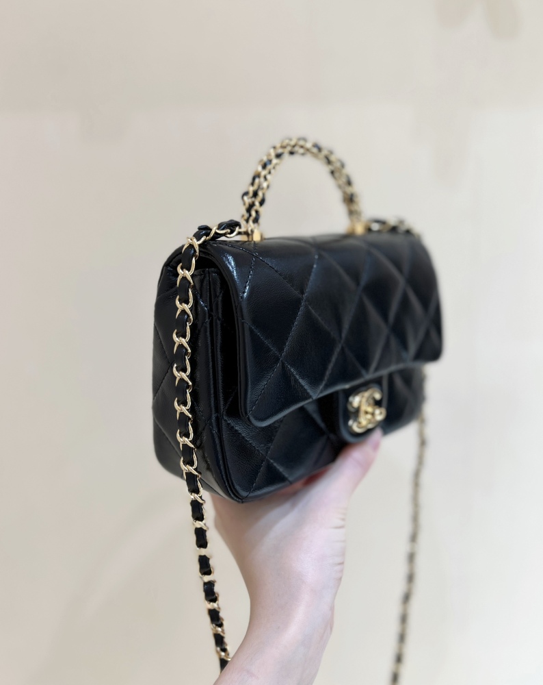 Chanel 24B Mini Flap with Top Handle AS5032 Genuine level（99%）