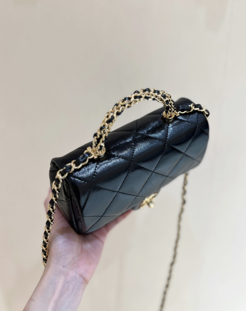 Chanel 24B Mini Flap with Top Handle AS5032 Genuine level（99%）