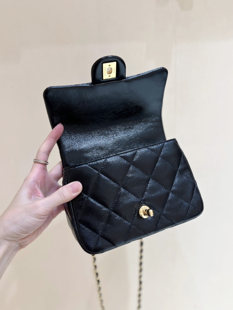 Chanel 24B Mini Flap with Top Handle AS5032 Genuine level（99%）