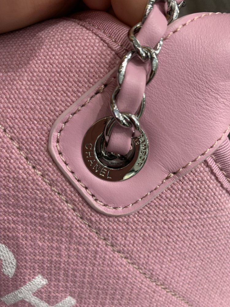 Chanel 22S beach Tote shopping bag  34cm mirror boutique