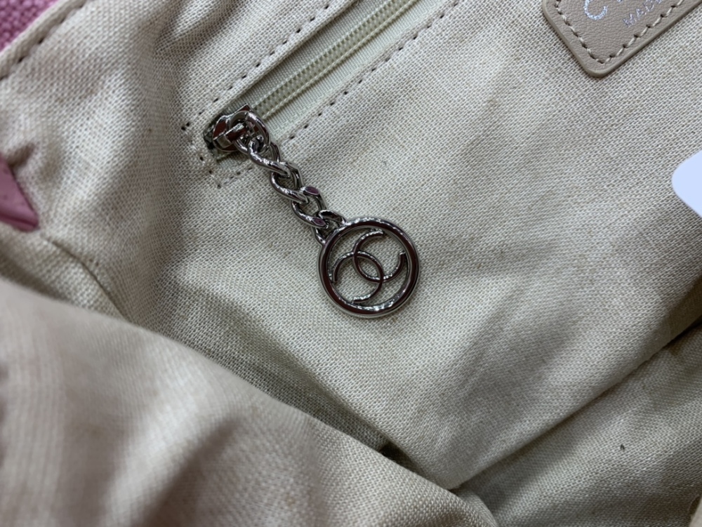 Chanel 22S beach Tote shopping bag  34cm mirror boutique