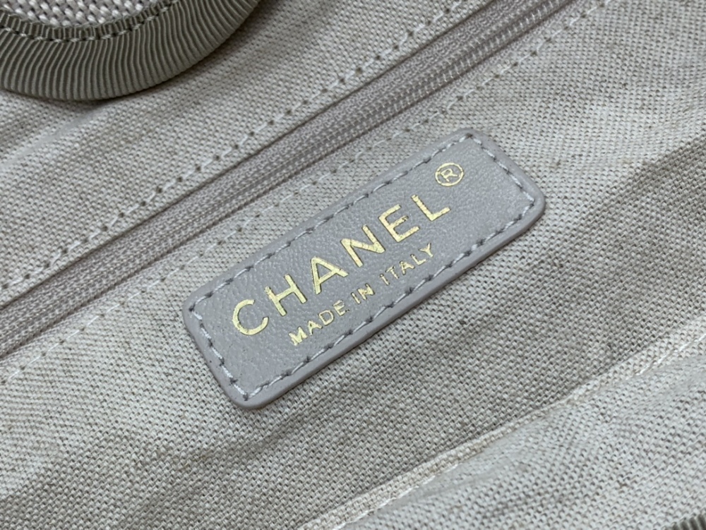 Chanel 22S beach Tote shopping bag  34cm mirror boutique