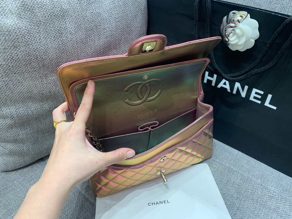 Chanel Iridescent lambskin CF 25cm Mirror Boutique