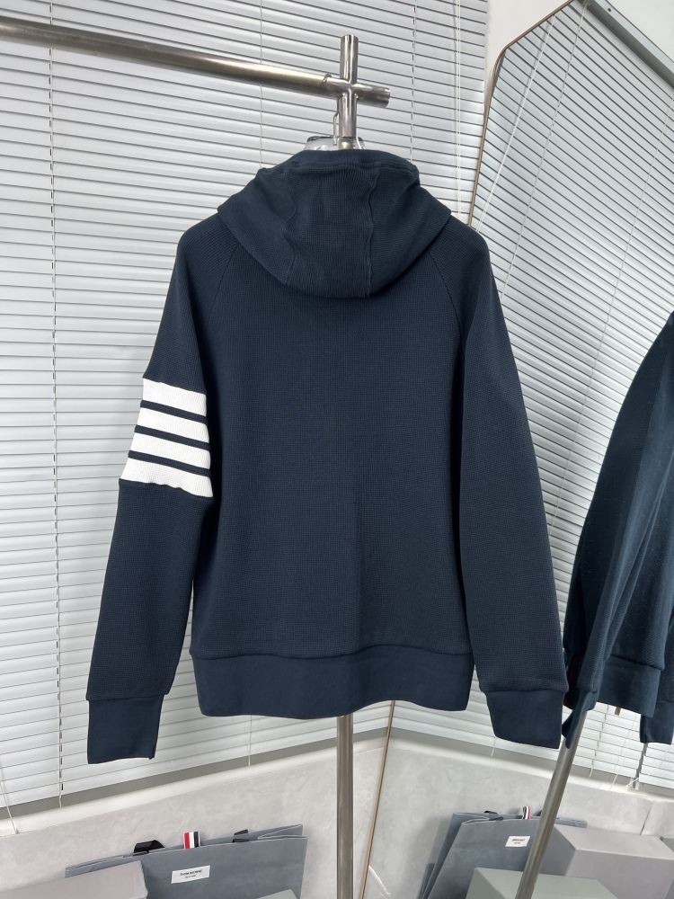 𝗧𝗵𝗼𝗺 𝗕𝗿𝗼𝘄𝗻𝗲 Upgraded waffle four-bar zip-up hoodie jacket mirror boutique