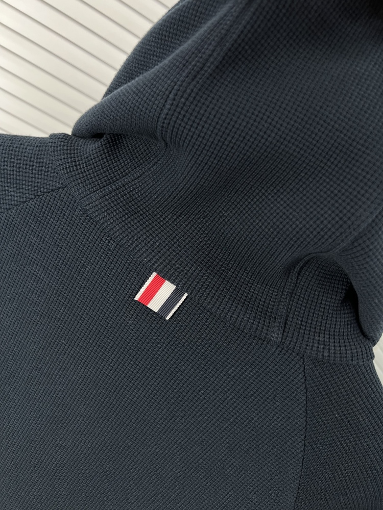 𝗧𝗵𝗼𝗺 𝗕𝗿𝗼𝘄𝗻𝗲 Upgraded waffle four-bar zip-up hoodie jacket mirror boutique
