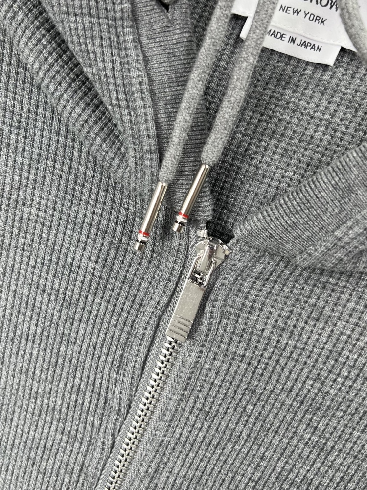 𝗧𝗵𝗼𝗺 𝗕𝗿𝗼𝘄𝗻𝗲 Upgraded waffle four-bar zip-up hoodie jacket mirror boutique
