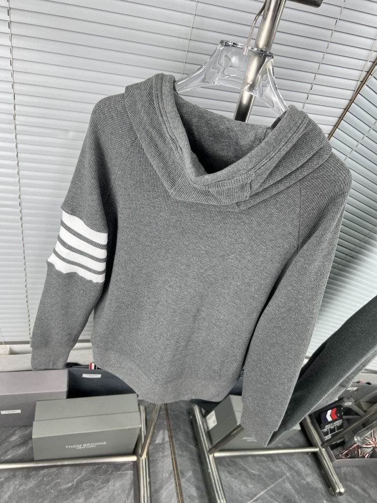 𝗧𝗵𝗼𝗺 𝗕𝗿𝗼𝘄𝗻𝗲 Upgraded waffle four-bar zip-up hoodie jacket mirror boutique