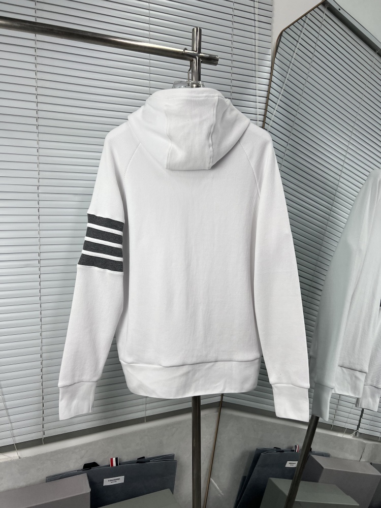 𝗧𝗵𝗼𝗺 𝗕𝗿𝗼𝘄𝗻𝗲 Upgraded waffle four-bar zip-up hoodie jacket mirror boutique