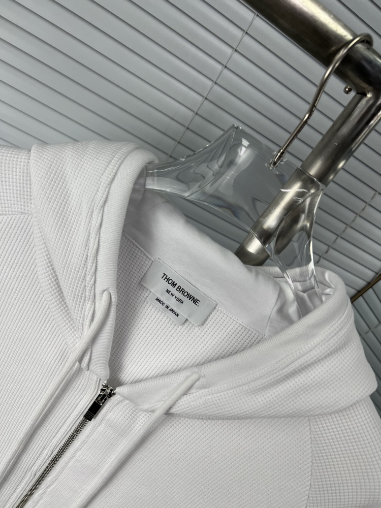 𝗧𝗵𝗼𝗺 𝗕𝗿𝗼𝘄𝗻𝗲 Upgraded waffle four-bar zip-up hoodie jacket mirror boutique